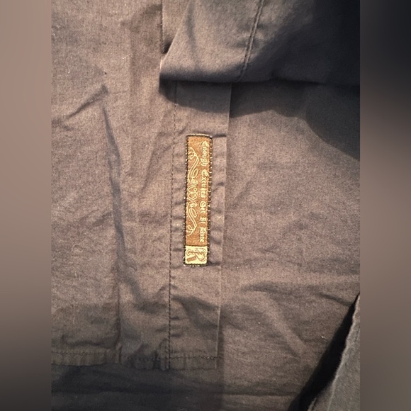 Roar Sentinel Shirt Mens L  Blue Black Embroidered Western Button Up - Picture 4 of 10